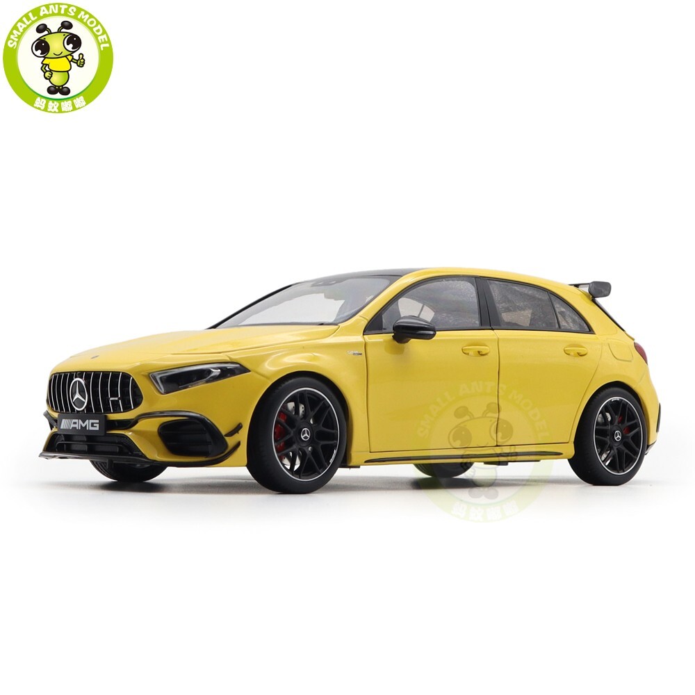 NZG MODEL Mercedes AMG A45S 1/18 Mercedes AMG A45 S NZG Yellow Diecast Model Toy Car