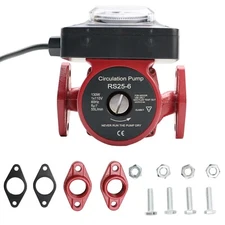 110V Circulation Pump w/ Timer 12.86 GPM Hot Water Recirculating Pump for Boiler