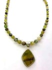 HSN Jay King Sterling Silver Green Goddess Opal Pendant 18" Necklace — photo 2