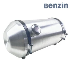 Universal Round Fuel Tank Gas Tank 7 Gallon 10x22 End Fill 3/8 NPT Aluminum Spun