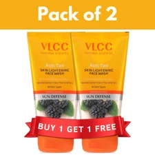 VLCC Anti Tan Skin Lightening Face Wash, Anti Tan & Brightening Sunscreen 150ml