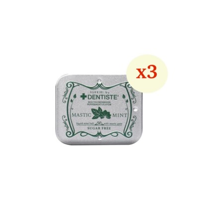 3x Sukkiri By Dentiste Mastic Mint Ball Mouth Breath Freshener Sugarfree 20's