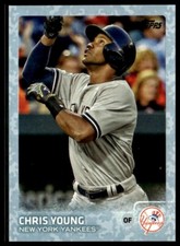2015 Topps Update US24 Chris Young New York Yankees Snow Camo 30/99