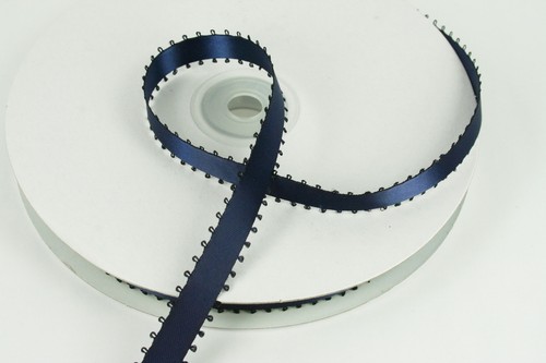 3/8" PICOT Feathered DOUBLE FACE SATIN Ribbon 100% POLYESTER 50 Yards - Picture 15 of 39