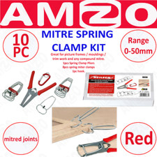 Neilsen Collins Mitre Spring Pliers with 8 Miter Clamps Woodworking Joint Tool