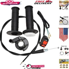 Comfort Grip 7/8 Inch Twist Throttle Cable Kit - For Predator & Baja Mini Bikes