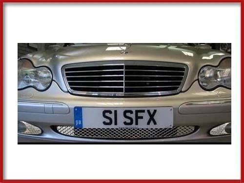 Clase C 01-07 W203 Base Parachoques Cromo Rejilla Malla Moldura C230 Fábrica 240 Foto 3 de 4