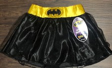 Batgirl Tutu Skirt Batman Halloween Childs Costume Dress Up Size XS 4/6 4T 5T H