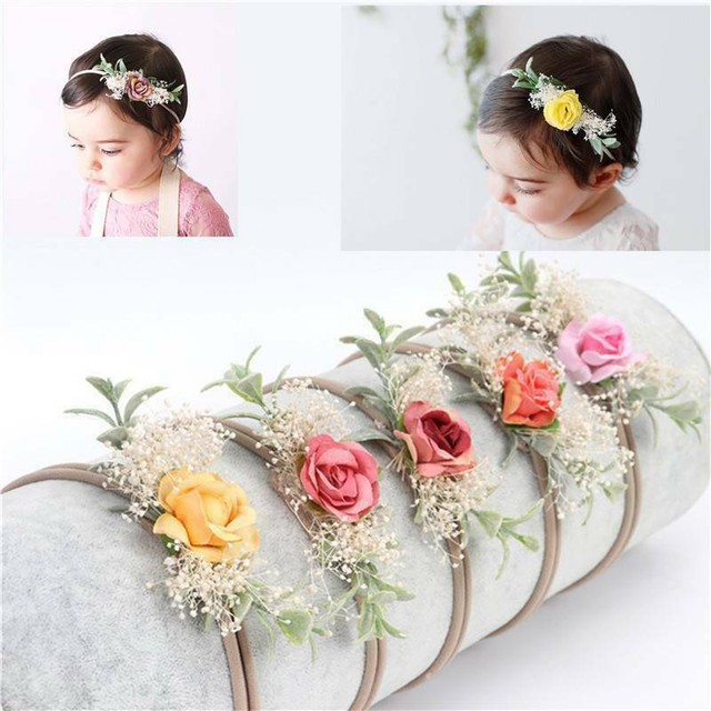 newborn floral headband