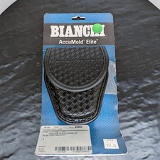 Bianchi Model 7900 22063 Basket Weave Hidden Snap Covered Handcuff Case Size 1