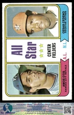 1974 Topps #337 All-Star Center Fielders (Amos Otis / Cesar Cedeno) AS 74.TB