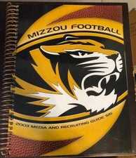 Missouri Football 2003 Mizzou MEDIA GUIDE DAMIEN NASH CJ MOSLEY BRAD SMITH