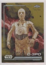 2024 Topps Chrome Star Wars Rebel Alliance Gold Refractor 50/50 C-3PO 109 0c3