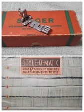 Singer 221 201 15 Style-o-matic sewing machine attachment 121095+COPY of manual