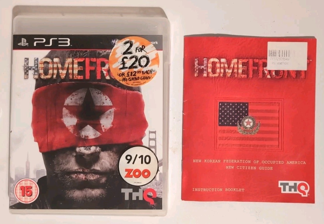 Homefront (Sony PlayStation 3, 2011 w/ Manual)