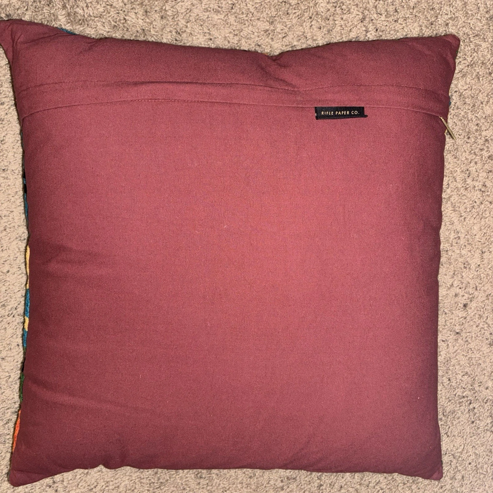 Anthropologie Vintage Blossoms Embroidered Pillow - Thumbnail 3