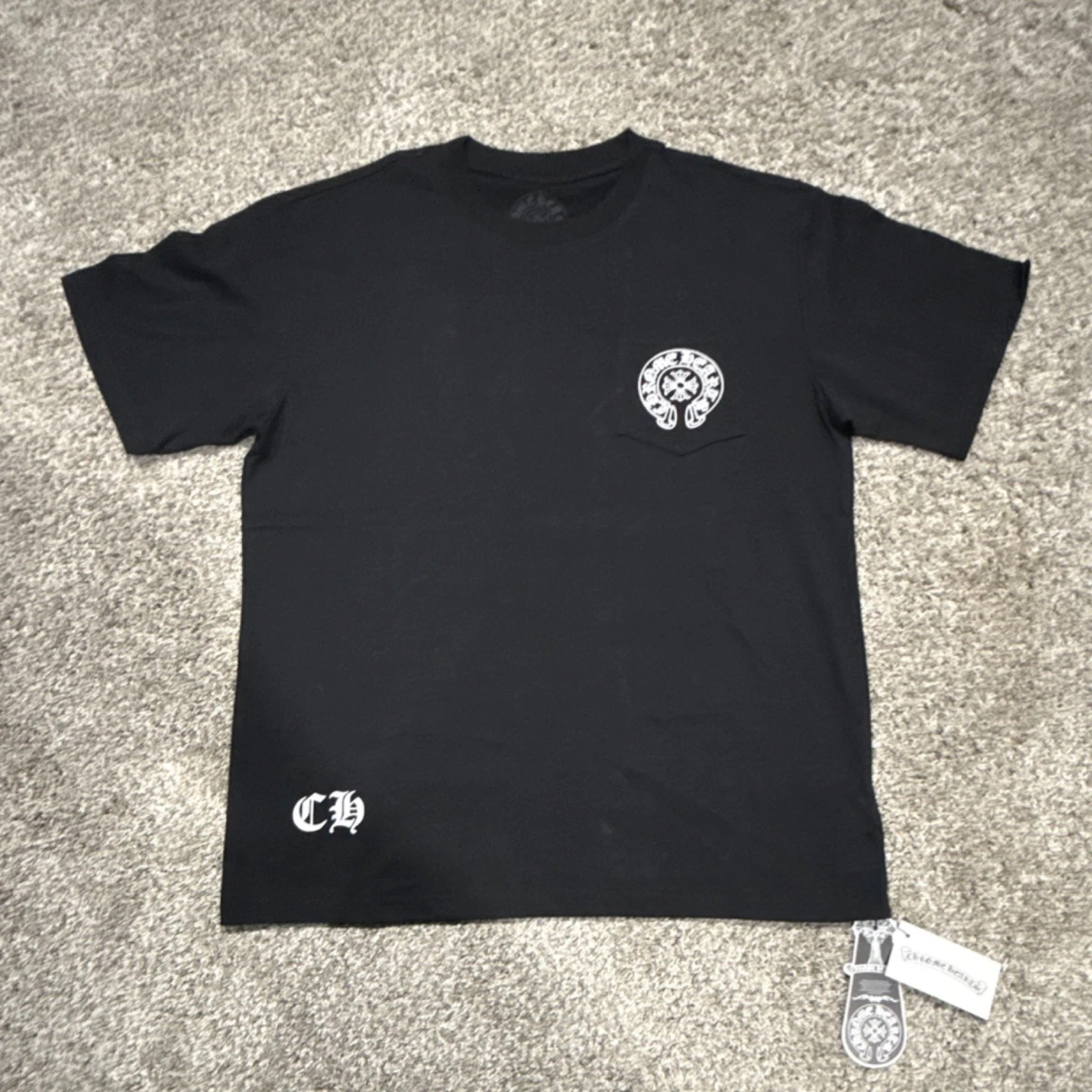 CHROME HEARTS Tシャツ　XL Buy Chrome Hearts Neck Logo T-Shirt 'Black' - 1383 1SS240103NLT