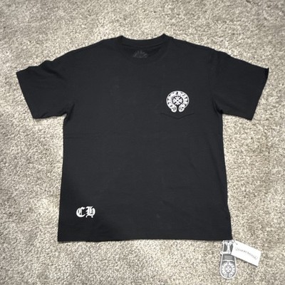 Chrome Hearts Men's Black Jersey Cotton T-Shirt Los Angeles Graphic Logo 