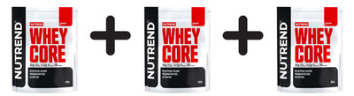 3 x Nutrend Whey Core, Strawberry - 900g (44,44 EUR/kg)