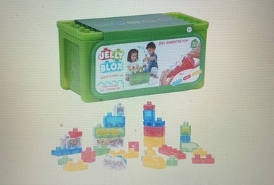 Jelly Blox - Stash & Stack - 2-in-1 Storage Case by Goliath, Includes 30 Pieces,