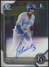 2022 Bowman Chrome Herard Gonzalez Auto CPA-HG Royals