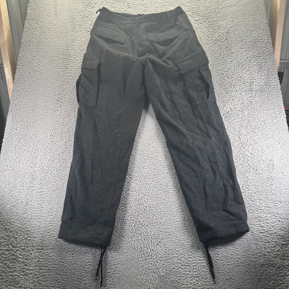 Pantalón DKNY de Colección para Hombres 33x34 Negro Lana Carga Ropa de Trabajo Utilidad Viaje al Aire Libre Foto 4 de 4