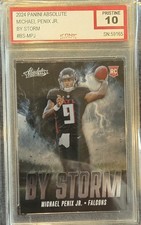 2024 Panini Absolute By Storm Michael Penix Jr. Rookie, Atlanta Falcons #BS-MPJ