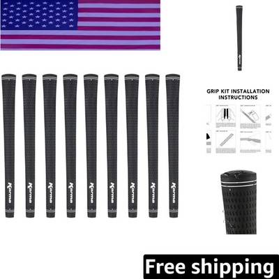 Velour Golf Grips   Standard 0.600'' Size, 9 Grips, All-Weather Comfort