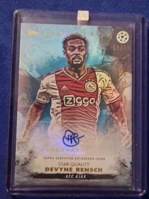 Devyne Rensch 2022-23 Topps Inception UEFA Soccer Star Quality Auto /49