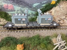 2 Medium Oil Filled Power Transformer Railcar/Flatcar Load 1:87th - H.O. Scale 