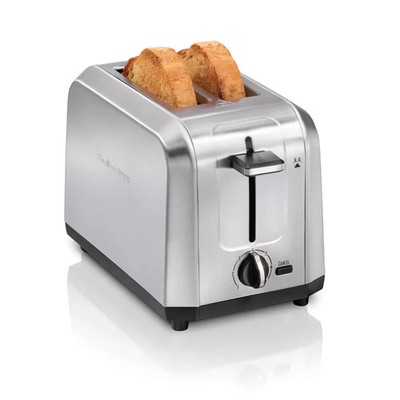 Hamilton Beach 2 Slice Toaster - Stainless Steel: Bagel & Bread Toaster