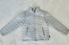 The North Face Girls Thermoball Insulated Jacket Grey Quilted Size XS 6