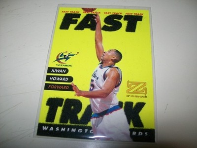 1997-98 SKYBOX Z-FORCE FAST TRACK JUWAN HOWARD #FT4 WASHINGTON WIZARDS