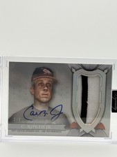 Topps Dynasty Cal Ripken Jr. Orioles Autographed Patch Game-Used /5