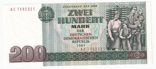 200 Mark 1985 DDR 26a (Ro. 364a) kfr.