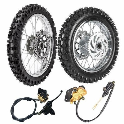 80/100-12 60/100-14 Tire Rim Wheel set For CRF50 KLX110 SSR Apollo 125cc 110cc