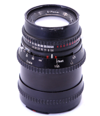 Carl Zeiss S-Planar 120mm f/5.6レンズ Carl Zeiss S-Planar 120mm F5.6 Lens for Hasselblad 500 501CM As Is