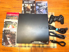 Sony PlayStation 3 Slim CECH-2501a 160GB Console Bundle TESTED W/ Game Bundle
