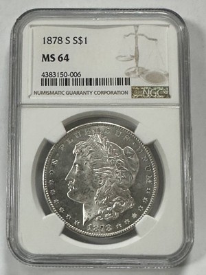 PCGS-PR68 　1988　カナダ　サンモーリス製鉄所創設250周年記念銀貨 1878 S Morgan Silver Dollar NGC MS-64 First Year, White, Almost