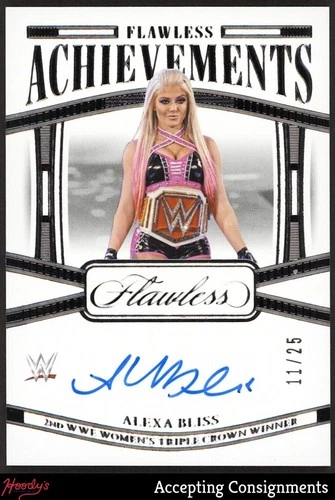 2024 Panini Flawless WWE Flawless Achievements #10 Alexa Bliss AUTO 11/25