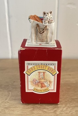 Peter Fagan Colour Box Miniaturen Katze in Einkaufstasche H4cm verpackt