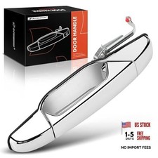 Chrome Rear Left Chrome Door Handle for Chevy - Driver Side Exterior Door Handle