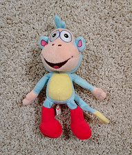 TY Beanie Babies Boots Monkey Dora The Explorer Beanbag Plush Stuffed Animal 7"