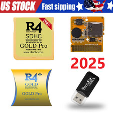2025 Version R4 Gold Pro Sdhc R4i For Ds/3ds/2ds Revolution Cartridge + Usb