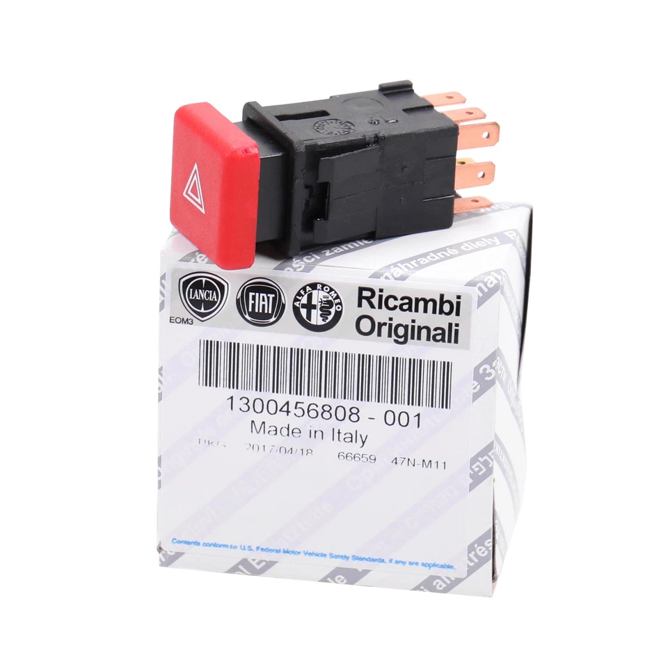 Original Fiat Warnblinkschalter Warnblinker eckig Fiat Ducato 230 1300456808