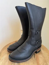 Chippewa Black Odessa Motorcycle Boots Women’s 7.5 B L27862 NOS USA
