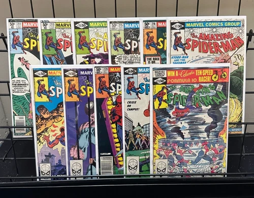 Amazing Spider-Man #211,213-222 Lot FN/VF Newsstand Vintage Marvel Comic '80