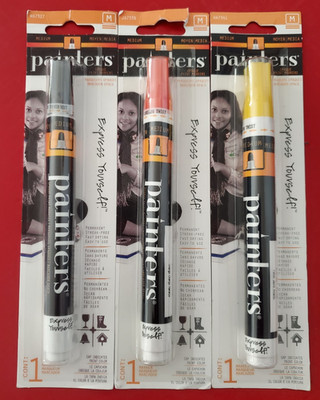 Elmer's Painters Acrylic Paint Opaque Markers with Med Tip ~ Lot of 3 ''NEW''