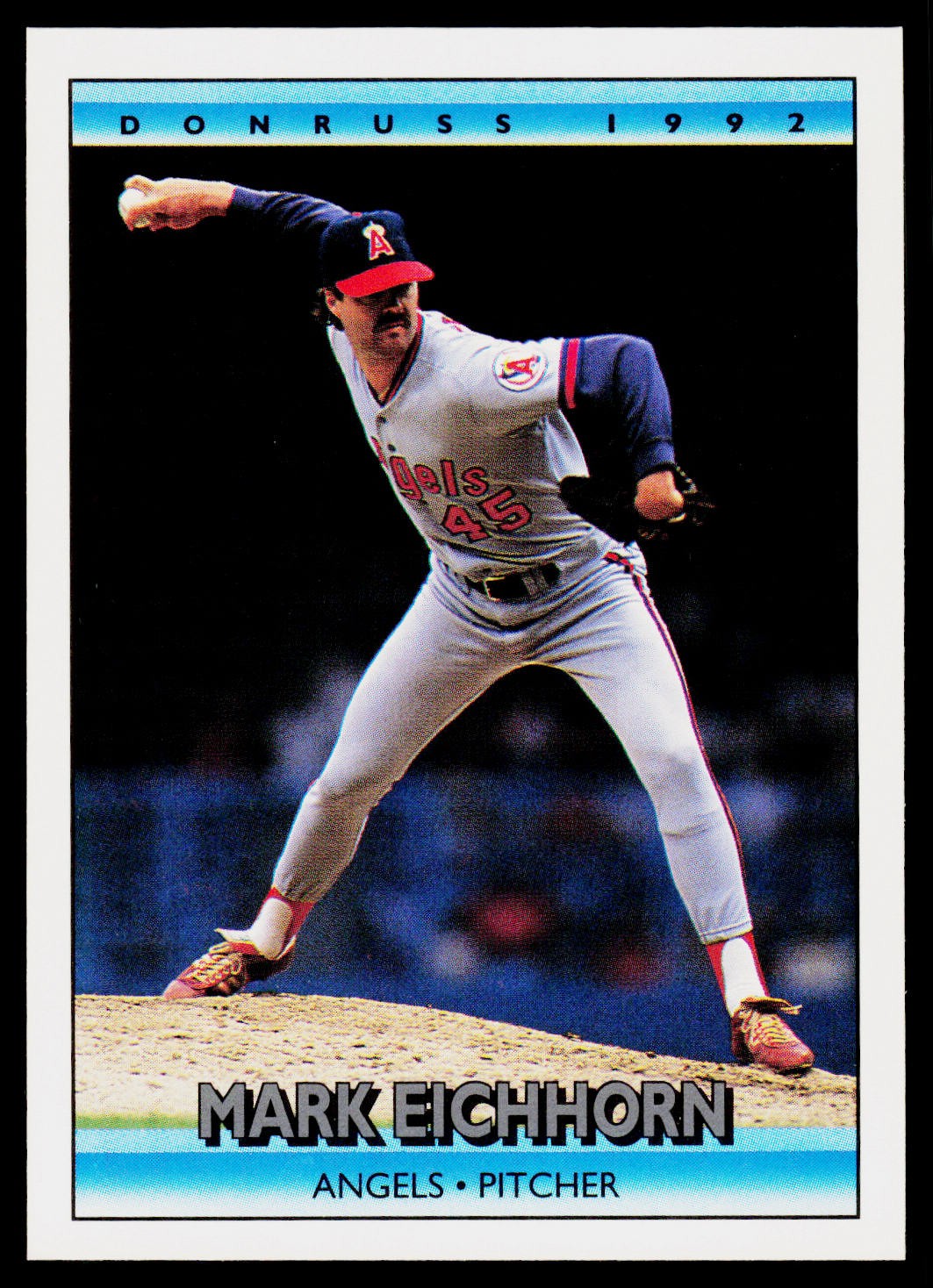 Mark Eichhorn, 1992 Donruss, #181, California Angels,