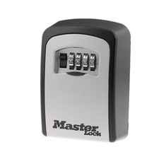 Master Lock 5-Key Combination Safe Black/Silver 5401D 5 Key Capacity, Black